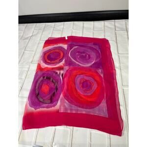 NWOT silk blend pink soft scarf